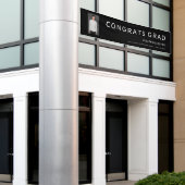 Glückwunschs Grad Foto Schwarz-weiß Abschluss Bann Banner (Äußeres Gebäude)