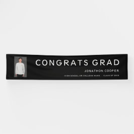 Glückwunschs Grad Foto Schwarz-weiß Abschluss Bann Banner