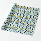Glückwunschs Grad Gold Banner Celebration Pattern Geschenkpapier (Ungerollt)