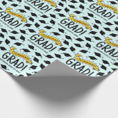 Glückwunschs Grad Gold Banner Celebration Pattern Geschenkpapier (Ecke)