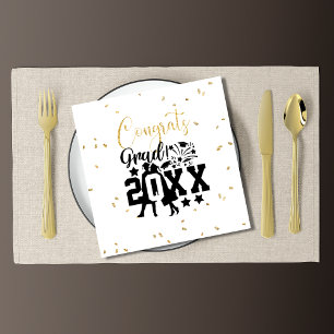 Glückwunschs Grad Imitats Glitzer Confetti Serviette