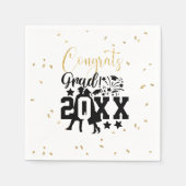 Glückwunschs Grad Imitats Glitzer Confetti Serviette (Vorderseite)