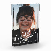 Glückwunschs Grad Moderner Abschluss Fotoblock (Links)