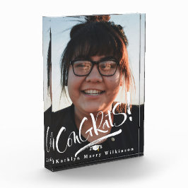 Glückwunschs Grad Moderner Abschluss Fotoblock