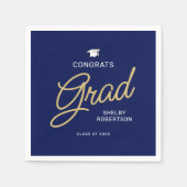 Glückwunschs Grad Moderner Abschluss Serviette (Vorderseite)