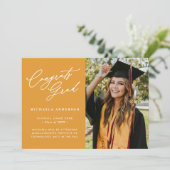 Glückwunschs Grad Moderner Foto Abschluss Ankündigung (Stehend Vorderseite)