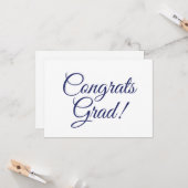 Glückwunschs grad navy blue benutzerdefinierte Skr Karte (Vorderseite/Rückseite Beispiel)