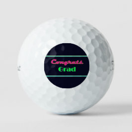 Glückwunschs Grad Neon Letters Golfball