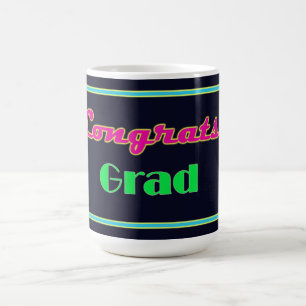 Glückwunschs Grad Neon Letters Kaffeetasse