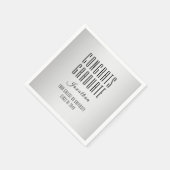 "Glückwunschs Graduate" Modernes Typografie-Papier Serviette (Ecke)