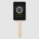 Glückwunschs Graduates Class of 2018 Fächer (Rückseite)