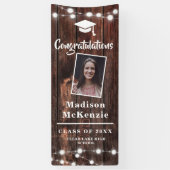 Glückwunschs Graduation Party Rustic Modern 2 - Fo Banner (Vertikal)
