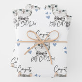 Glückwunschs Kitty Cat Vater Packpapier Blätter (Beispiel)