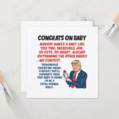 Glückwunschs New Baby Karte (Vorderseite/Rückseite Beispiel)