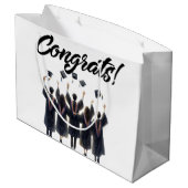 Glückwunschs School Grads Große Geschenktüte (Rückseite Schrägansicht)