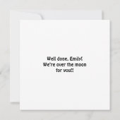 Glückwunschs Smarty Pants Funny Cat Cartoon Karte (Rückseite)