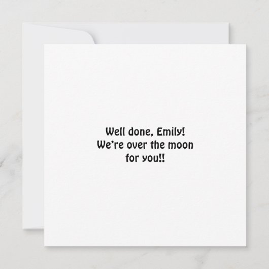 Glückwunschs Smarty Pants Funny Cat Cartoon Karte (Rückseite)