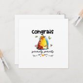 Glückwunschs Smarty Pants Funny Cat Cartoon Karte (Vorderseite/Rückseite Beispiel)