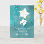 Glückwunschstars zum ersten Mal Karte (Gelbe Blume)