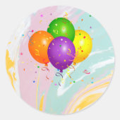 Glückwunschvorlage Runder Aufkleber (Vorderseite)