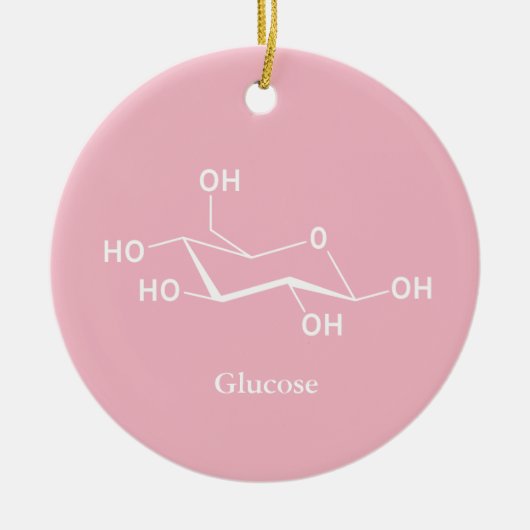 Glucose Sugar Chemistry Science Cool Keramikornament (Vorne)