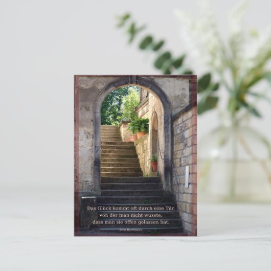 Glueck Postkarte (Stehend Vorderseite)