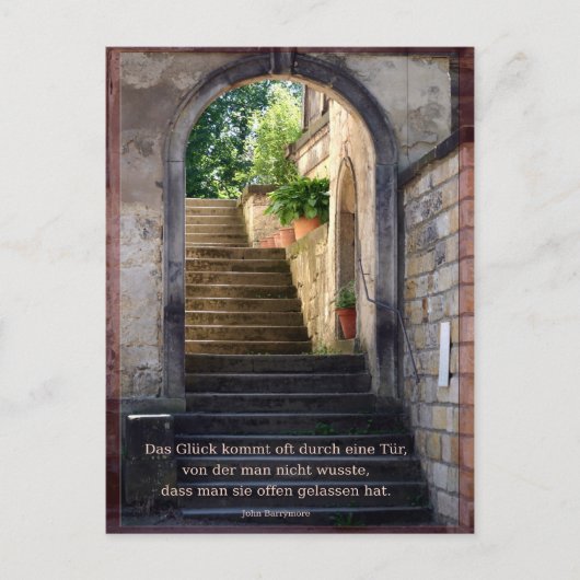 Glueck Postkarte (Vorderseite)