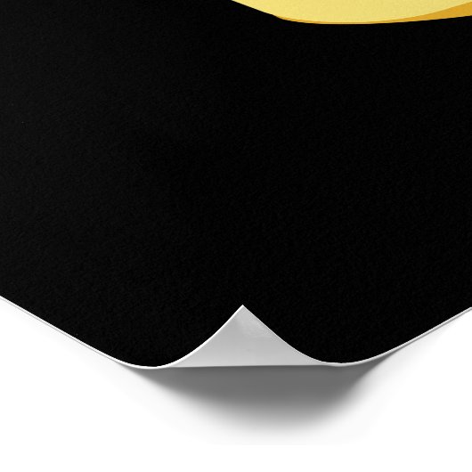 Glued Vibes Funny Glue Pun Dark BG Poster (Ecke)