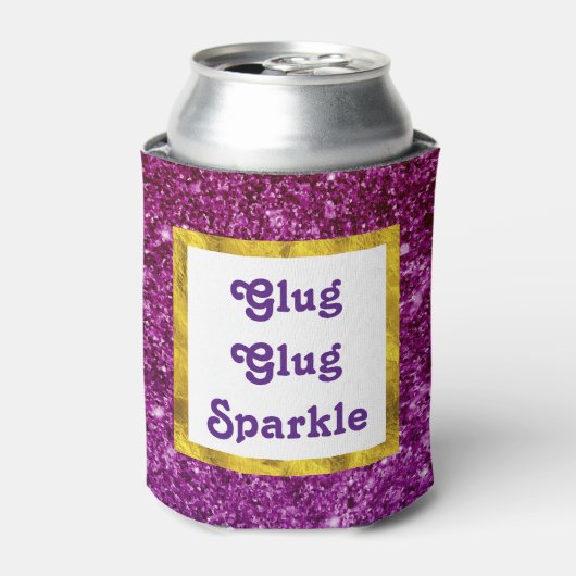 Glug Glug Sparkle Funny Dosenkühler (Kanne Vorderseite)