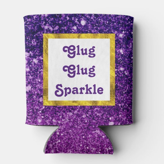 Glug Glug Sparkle Funny Dosenkühler (Rückseite)