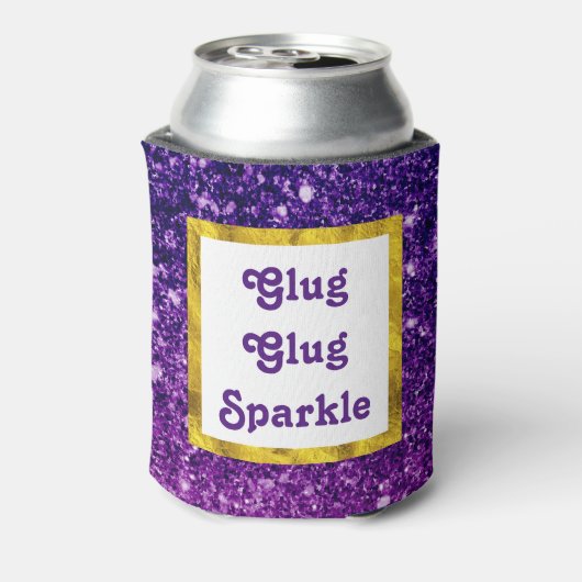 Glug Glug Sparkle Funny Dosenkühler (Kanne Rückseite)