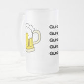 Glug GlugGlugGlug Glug Mattglas Bierglas (Vorderseite Links)