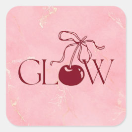 Glüh-Sticker Quadratischer Aufkleber