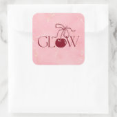Glüh-Sticker Quadratischer Aufkleber (Tasche)