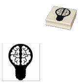 Glühbirne Brain Gummistempel (Stempel)