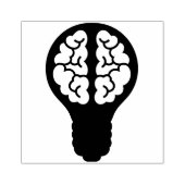 Glühbirne Brain Gummistempel (Prägung)