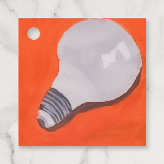 Glühbirne Geschenkanhänger (Vorderseite)