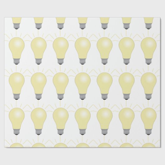 Glühbirne Geschenkpapier (Flach)