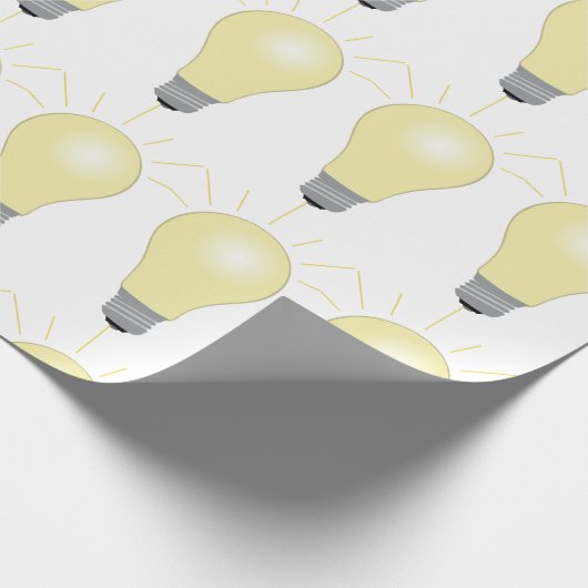 Glühbirne Geschenkpapier (Ecke)