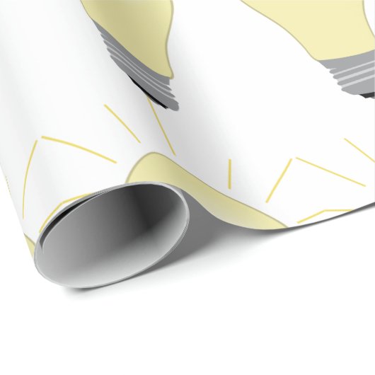 Glühbirne Geschenkpapier (Rolleneckpunkt)