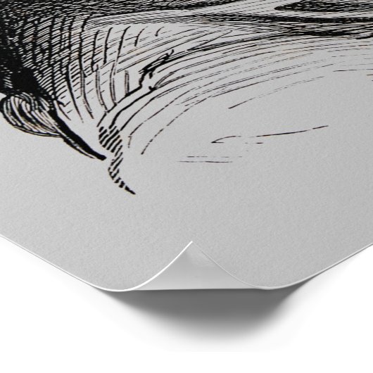 Glühbirne im Anzug Poster (Ecke)