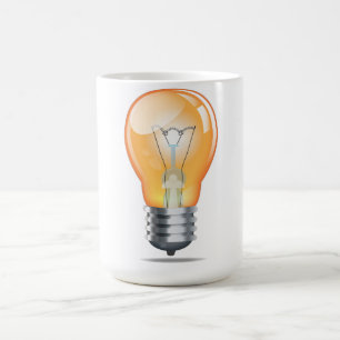 Glühbirne Kaffeetasse