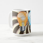 Glühbirne Kaffeetasse (Vorderseite Links)