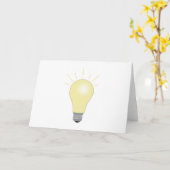 Glühbirne Karte (Gelbe Blume)