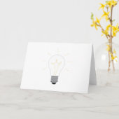 Glühbirne Karte (Gelbe Blume)