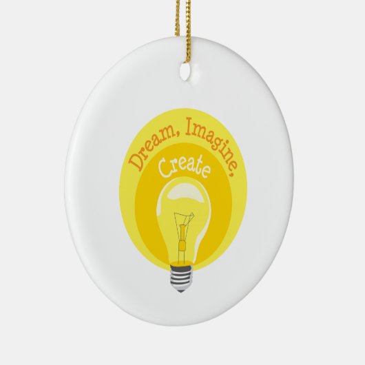 Glühbirne Keramik Ornament (Rechts)