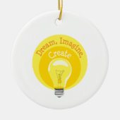 Glühbirne Keramik Ornament (Vorne)