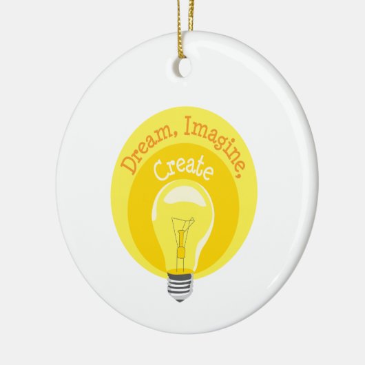 Glühbirne Keramik Ornament (Links)