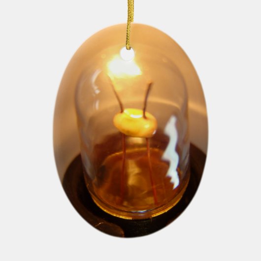 Glühbirne Keramikornament (Vorne)