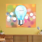 Glühbirne Leinwanddruck (Insitu (Wohnzimmer))